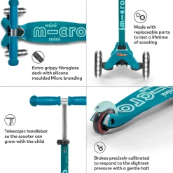 Kids Mini Micro Deluxe LED Scooter