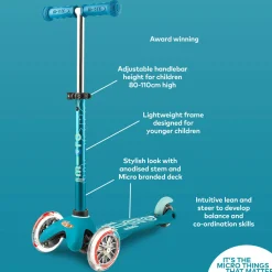 Kids Mini Micro Deluxe LED Scooter