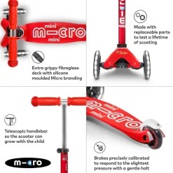 Kids Mini Micro Deluxe LED Scooter