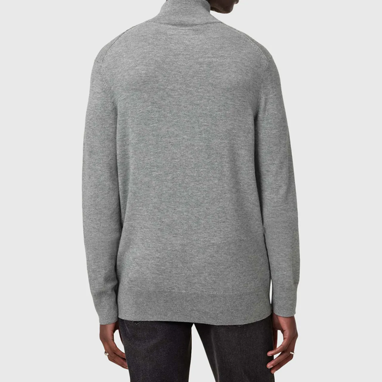 Hot ALLSAINTS Kilburn Ramskull Logo Half-Zip Sweater