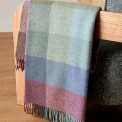 Hot FOXFORD Kilmeaden Block Check Lambswool Throw