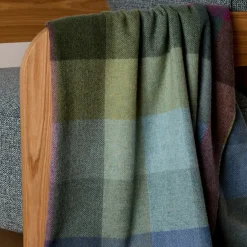 Hot FOXFORD Kilmeaden Block Check Lambswool Throw