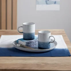 Kiln Blue Ridged Mug