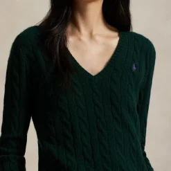 Online POLO RALPH LAUREN Kimberly Pony Player Logo Cable Knit Sweater