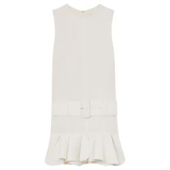Clearance REISS Kimberly Ruffle Hem Belted Mini Dress