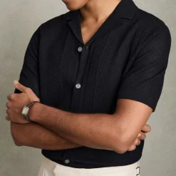 Fashion REISS Kipling Textured-Knit Shirt