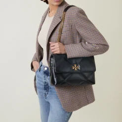 Kira Diamond Quilted Medium Shoulder Bag