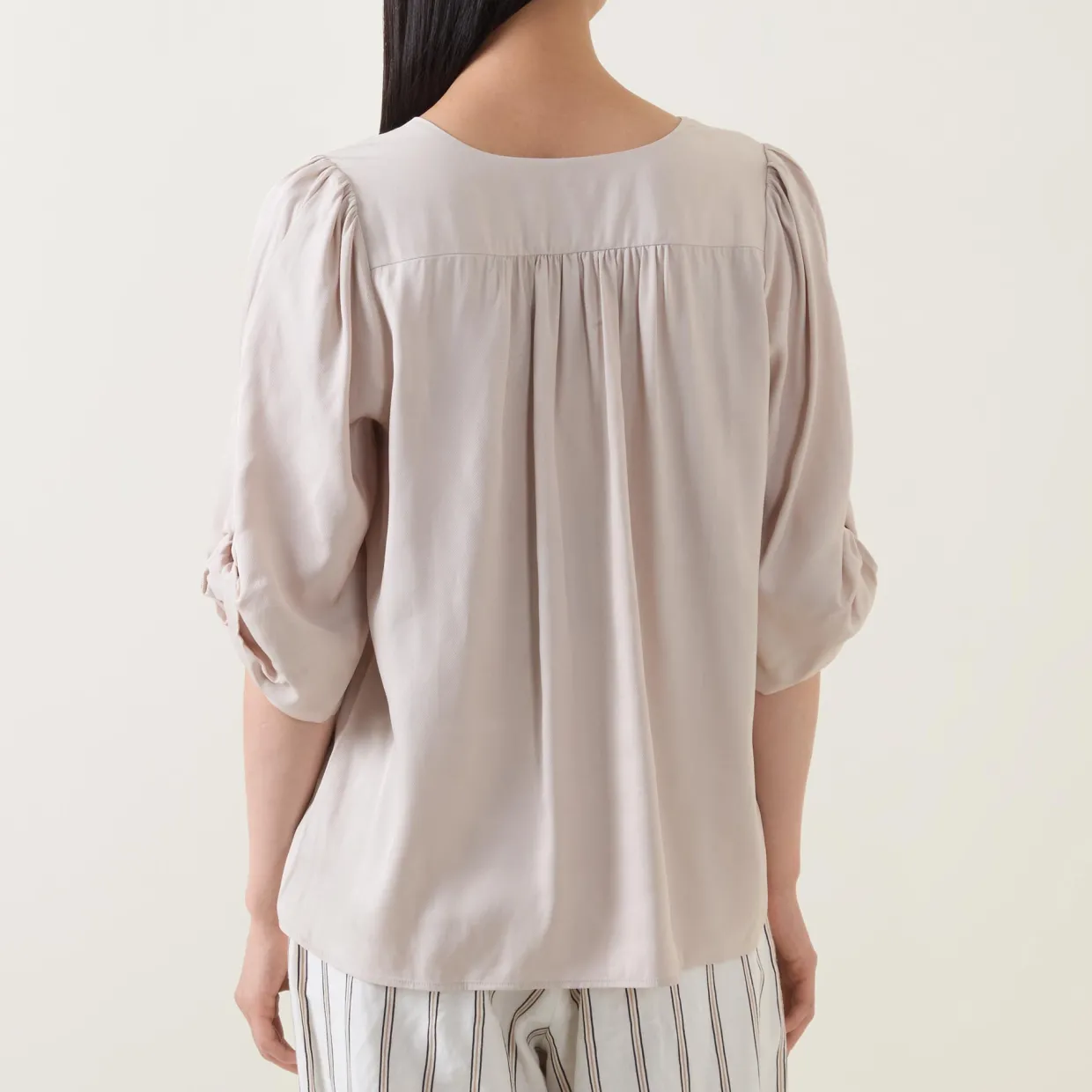 Kirsten Ruched Shoulder Blouse