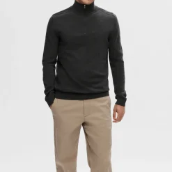 Knitted Half-Zip Sweater