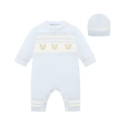 Online EMILE ET ROSE Kristian Knitted Bear Fairisle Bodysuit & Hat Two-Piece Set