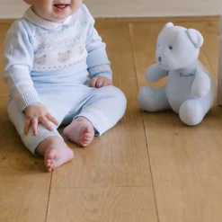 Online EMILE ET ROSE Kristian Knitted Bear Fairisle Bodysuit & Hat Two-Piece Set