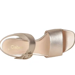 Sale GABOR Kruger Metallic Block Heel Sandals