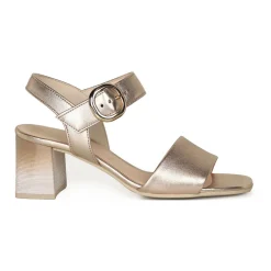 Kruger Metallic Block Heel Sandals