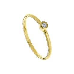 9kt Gold & Diamond Solitaire Ring