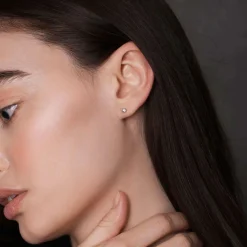 New JUVI DESIGNS 9kt Gold Diamond Studs