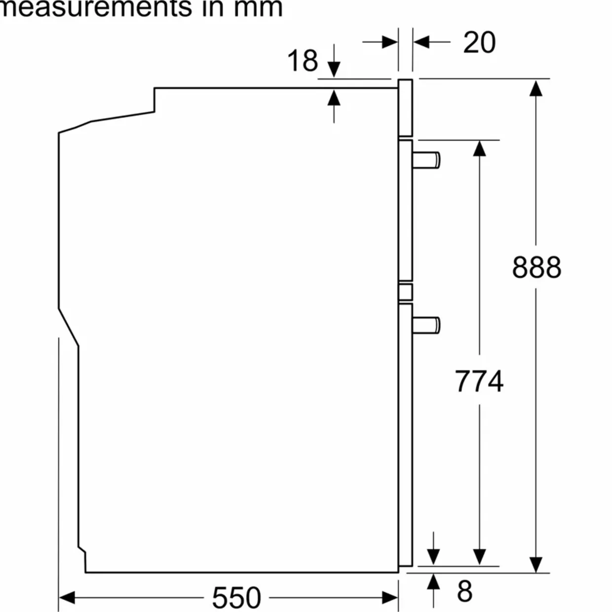 71/34L Series 4 Built-In Double Oven Silver