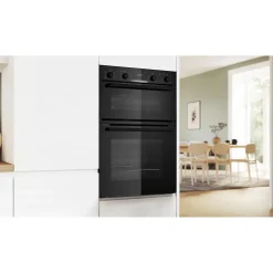 Sale BOSCH 71/34L Series 4 Built-In Double Oven Black