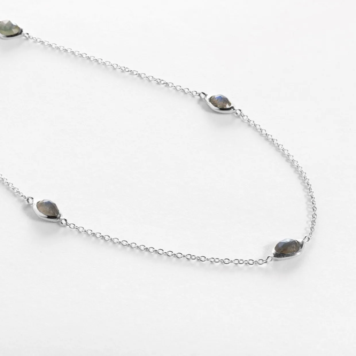 Labradorite Stepping Stone Necklace