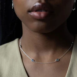 Labradorite Stepping Stone Necklace