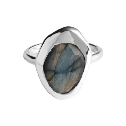 Labradorite Stepping Stone Ring