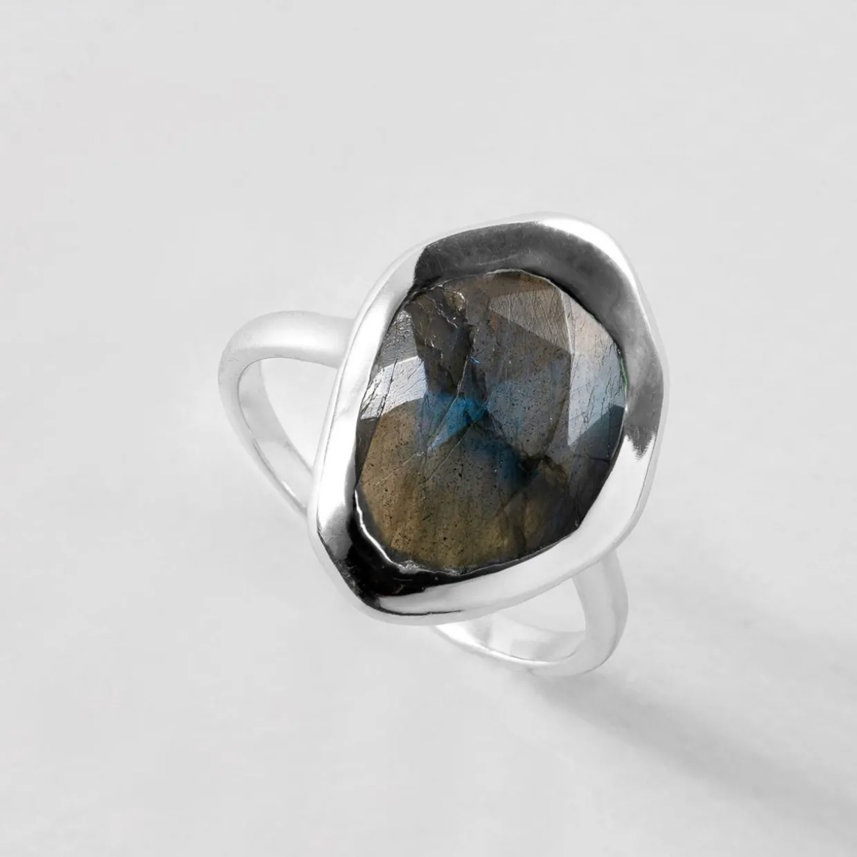 Labradorite Stepping Stone Ring