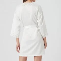 Fashion LAUREN Lace Kimono Robe