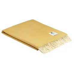 Outlet MCNUTT Lambswool Lemon Herringbone Throw