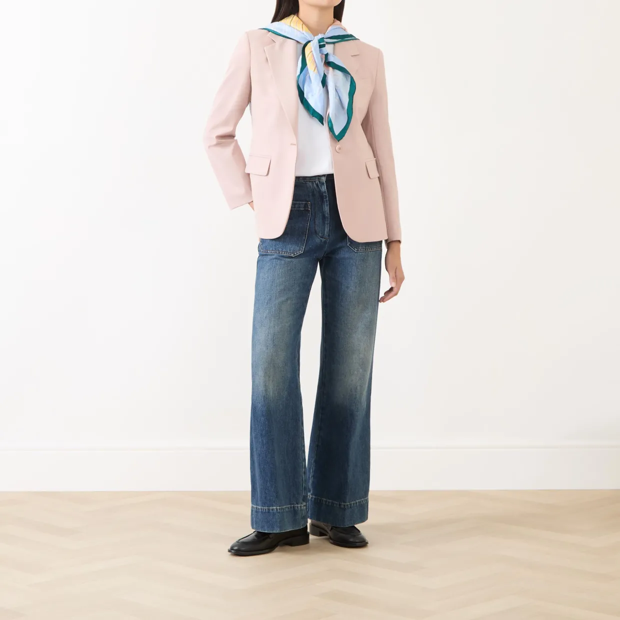 Lamine Single-Breasted Fitted Blazer