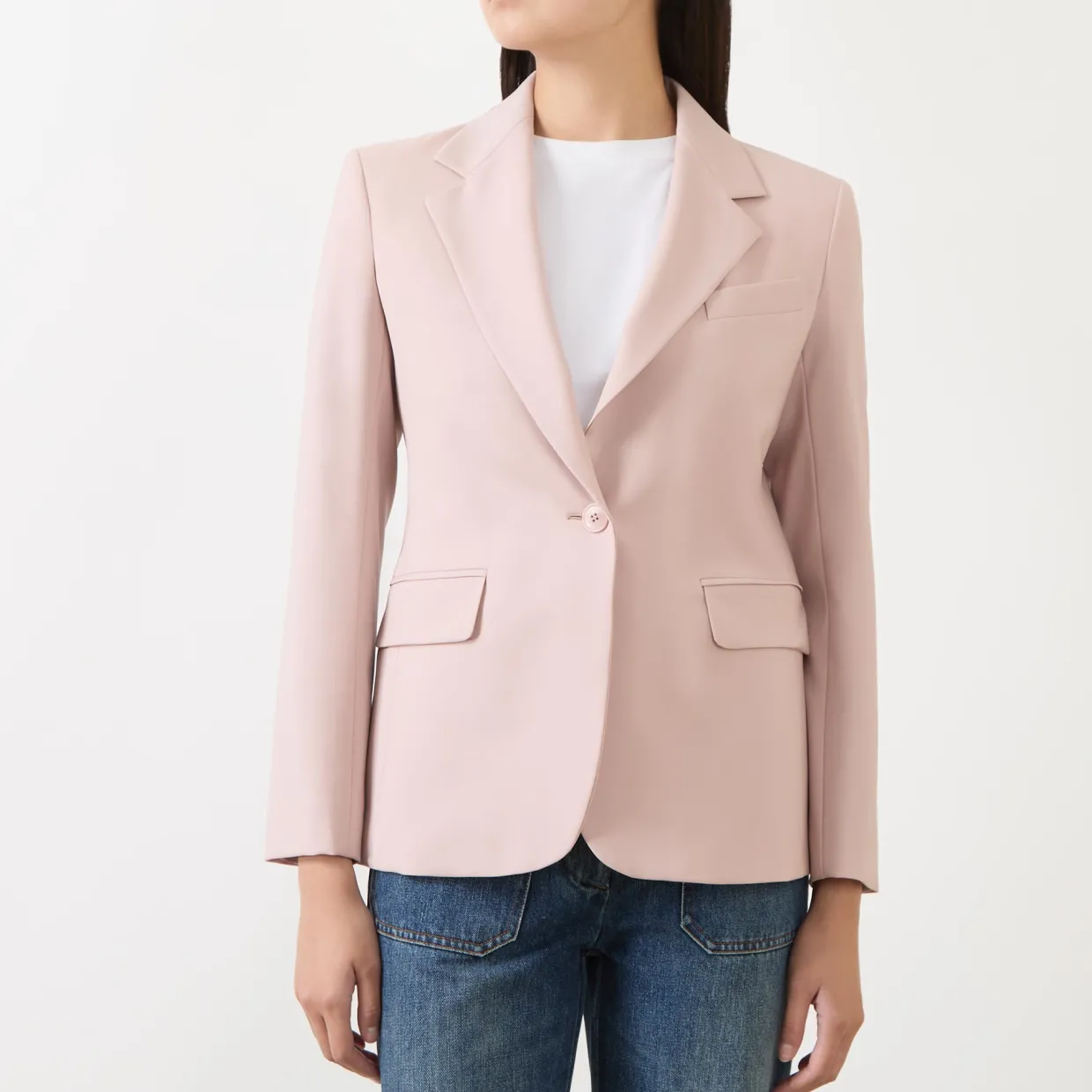 Lamine Single-Breasted Fitted Blazer
