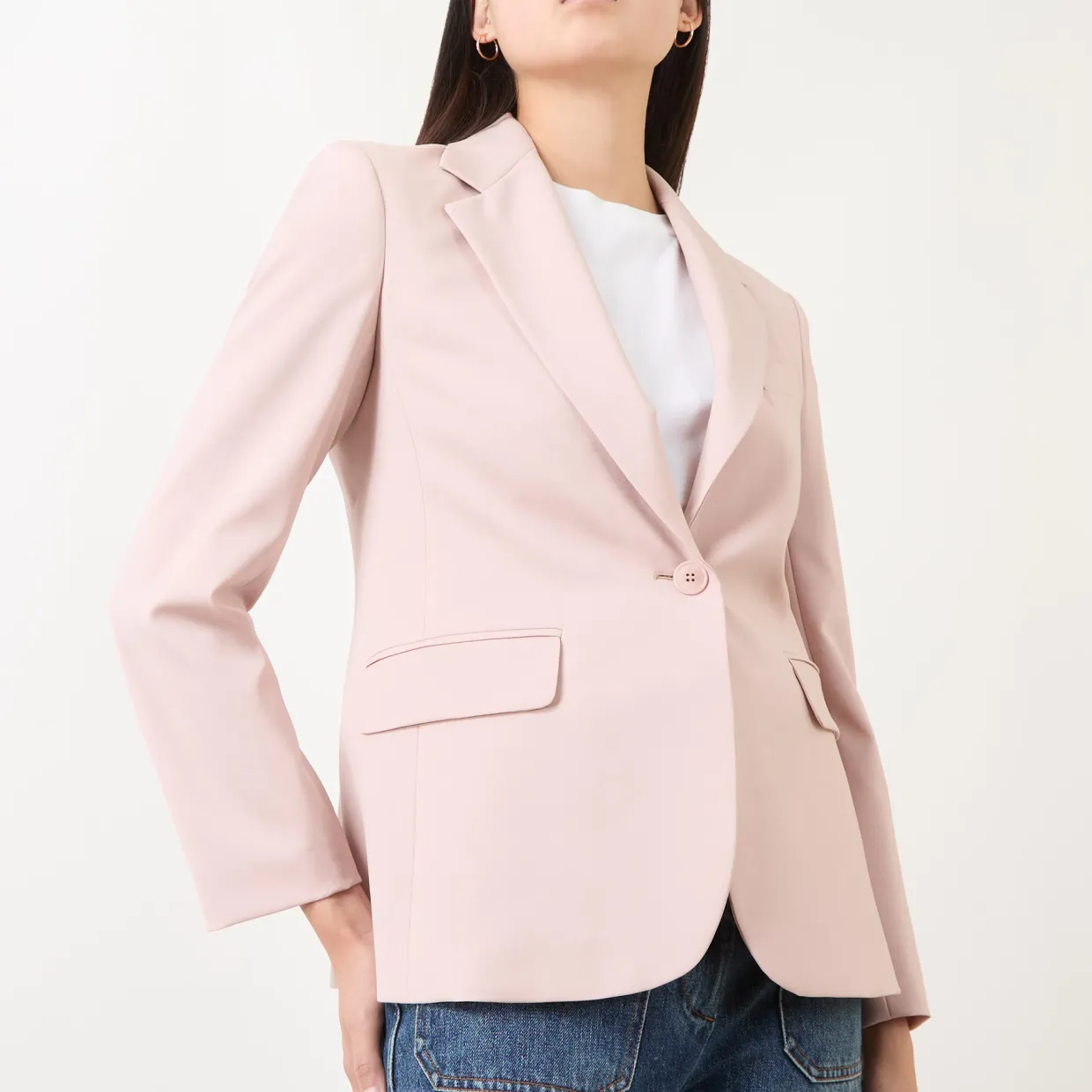 Lamine Single-Breasted Fitted Blazer