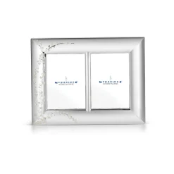 Large Floral Double Photo Frame