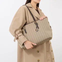 Large Logo Jacquard Tote Bag