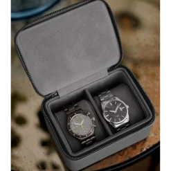 Large Zipped Travel Watch Box