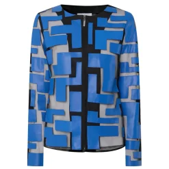 Online JOSEPH RIBKOFF Laser-Cut Leatherette Jacket