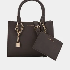 Latte Mini Textured Crossbody Bag