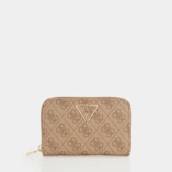 Laurel II Logo Zip-Around Medium Wallet