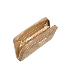 Laurel II Logo Zip-Around Medium Wallet