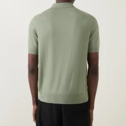 Laurel Wreath Logo Knitted Polo Shirt