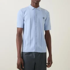 Discount FRED PERRY Laurel Wreath Logo Polo Cardigan