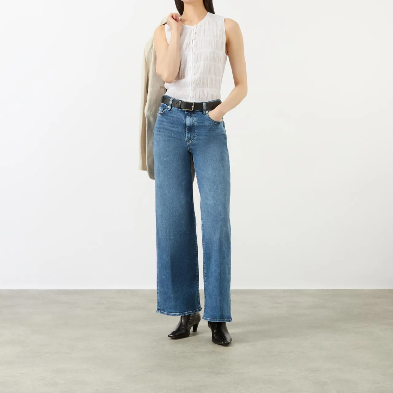 Best FRAME Le Slim Palazzo Wide-Leg Jeans