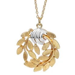 Hot NEWBRIDGE SILVERWARE Leaf Pendant Necklace