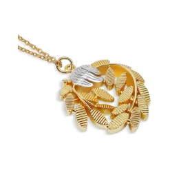 Hot NEWBRIDGE SILVERWARE Leaf Pendant Necklace