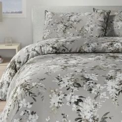 Leaf Trail Duvet Set Taupe