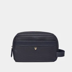 Best ASPINAL OF LONDON Leather-Trim Canvas Wash Bag