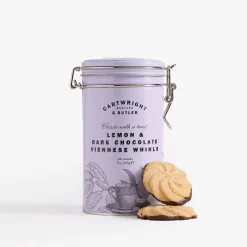 Outlet CARTWRIGHT & BUTLER Lemon & Dark Chocolate Viennese Whirls in Tin 200g