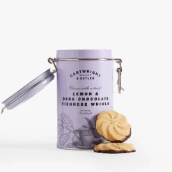 Outlet CARTWRIGHT & BUTLER Lemon & Dark Chocolate Viennese Whirls in Tin 200g
