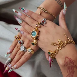 Lennán Heart Charm Gold