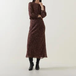 Leopard Flared Skirt