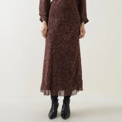 Leopard Flared Skirt