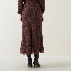 Leopard Flared Skirt